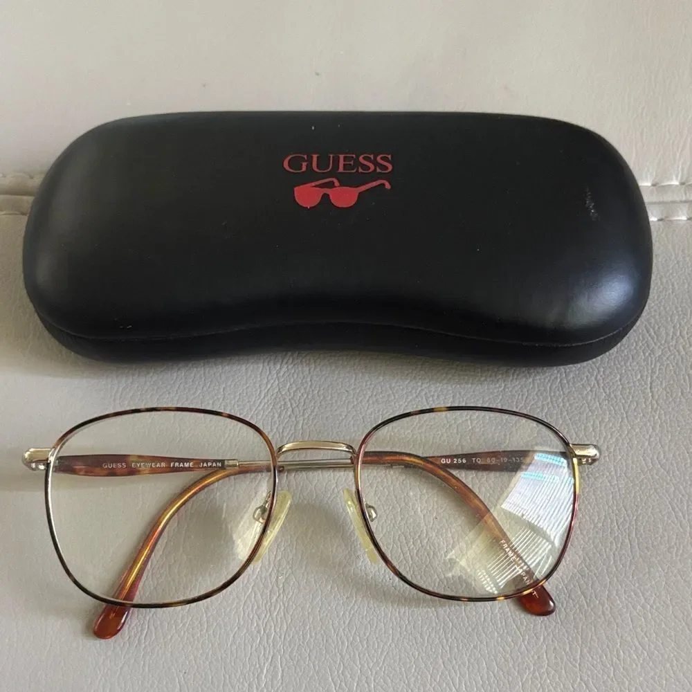 AUTHENTIC GUESS GU 256 Japan Frame Tortoise